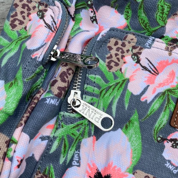 Victoria's Secret PINK Wild Tropical Floral Backpack *RARE* - Picture 9 of 16